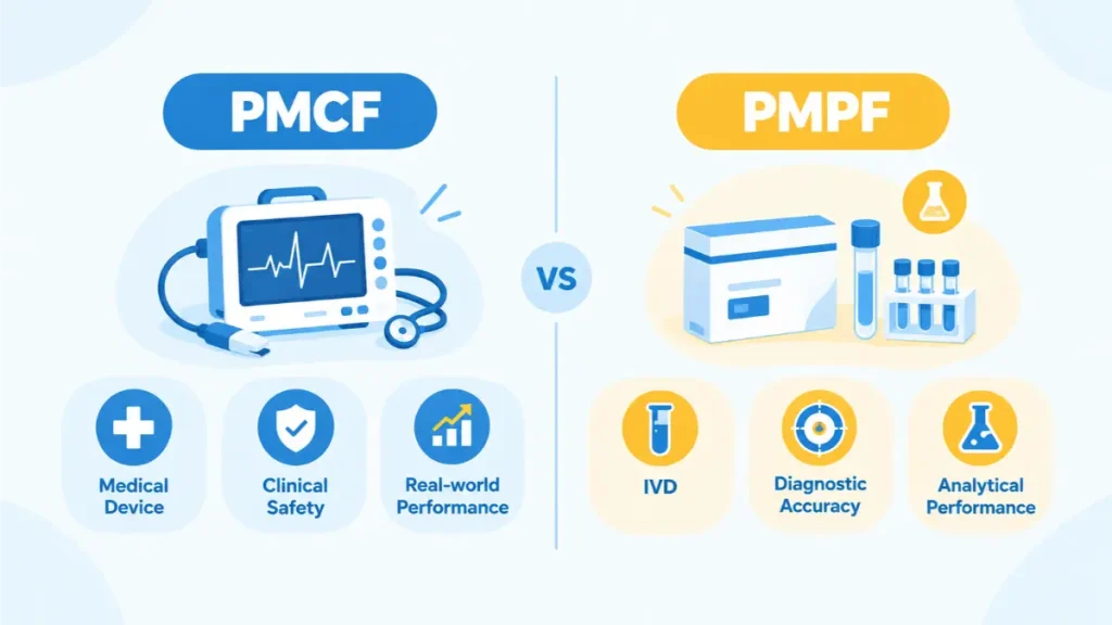 مقایسه PMCF و PMPF برای تجهیزات پزشکی و تجهیزات تشخیص آزمایشگاهی