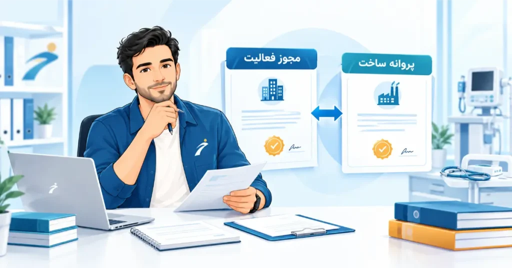 تفاوت مجوز فعالیت و پروانه ساخت تجهیزات پزشکی با مسکات همیارآیمد